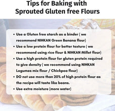 NIHKAN Sprouted Super Legumes Mix Flour - High protein Instant Chilla/Dosa Mix- 400g