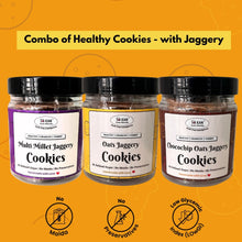 NIHKAN Combo of Jaggery Cookies - No Maida | No Sugar - (Pack of 3 flavours) 150g each