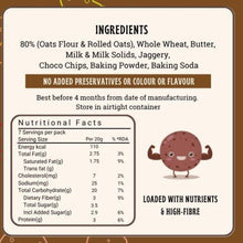 NIHKAN Chocochip Oats Jaggery Cookies - No Maida | No Refined Sugar - 150g