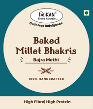 NIHKAN Bajra Bhakris - Bajra Methi Flavour Snack | Low Gluten Snack - 200g