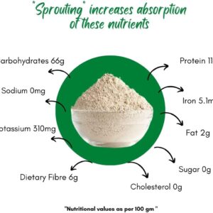 NIHKAN Sprouted Super Millets Mix Flour