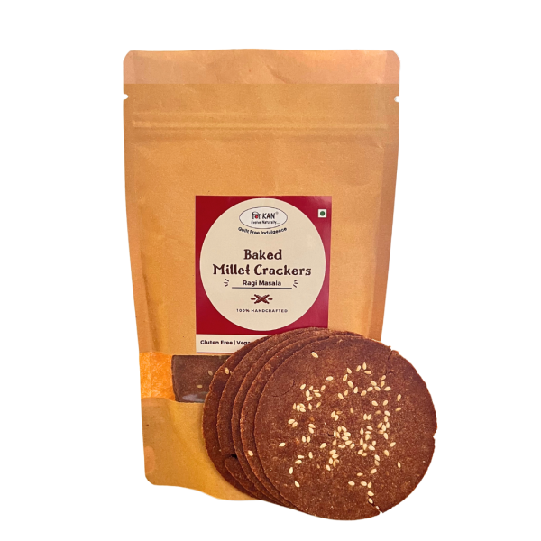 NIHKAN Gluten Free Millet Crackers - Ragi Masala