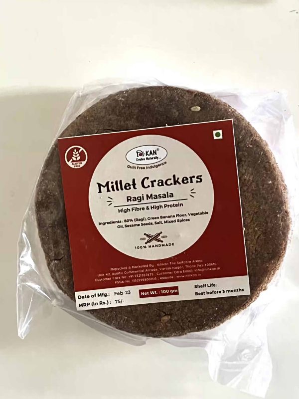 NIHKAN Millet Crackers - Ragi Masala