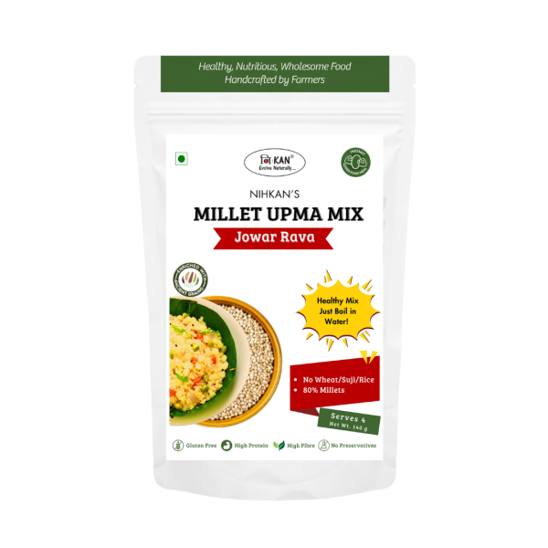 NIHKAN Instant Millet Upma Mix - Jowar Rava